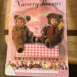 Nursery Rooms Decorative Switch Plate - Brown